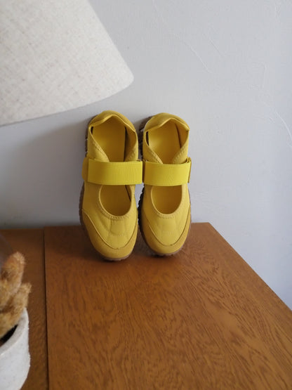 ［6/11new］Belt Fit Shoes yellow