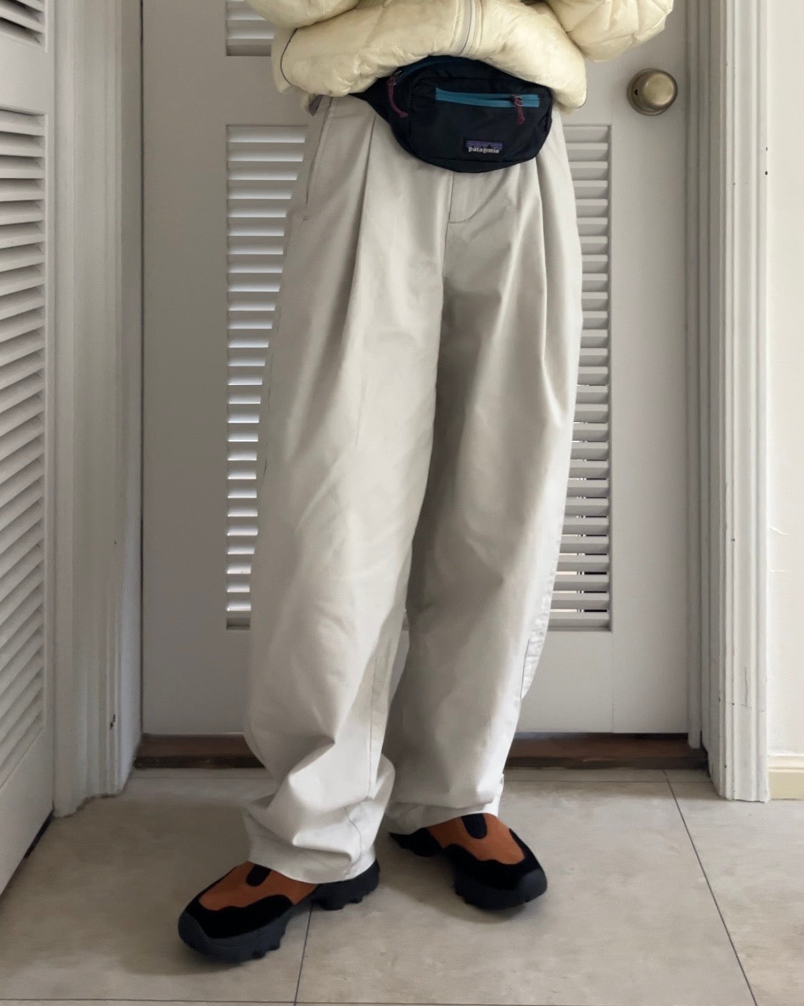 [12/18 new] Warmth Wide Cotton Pants Ivory