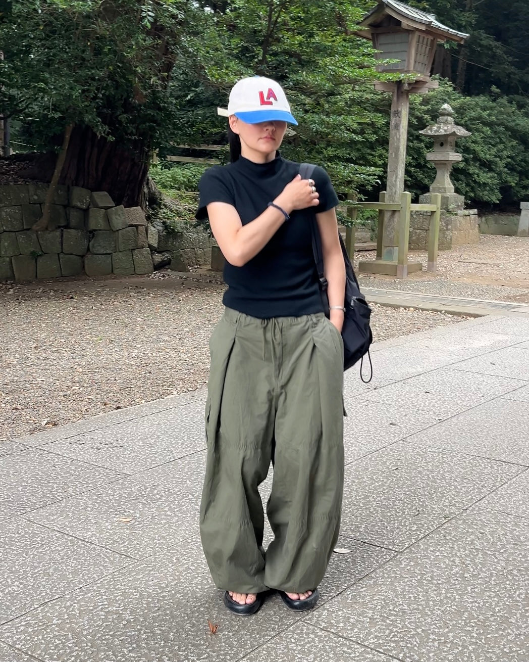 Cargo Parachute Pants khaki