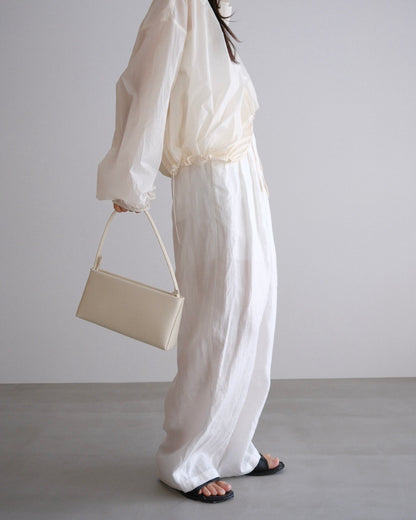 [7/30new]easy linen wide pants white