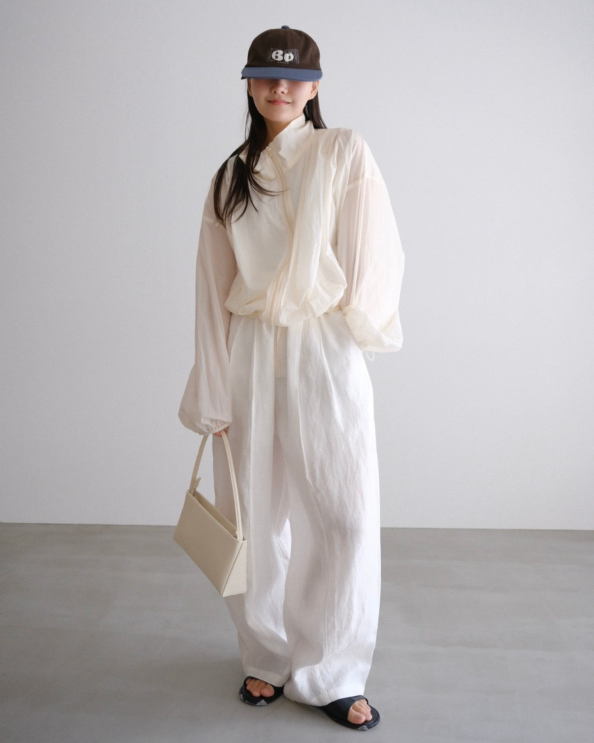 [7/30new]easy linen wide pants white