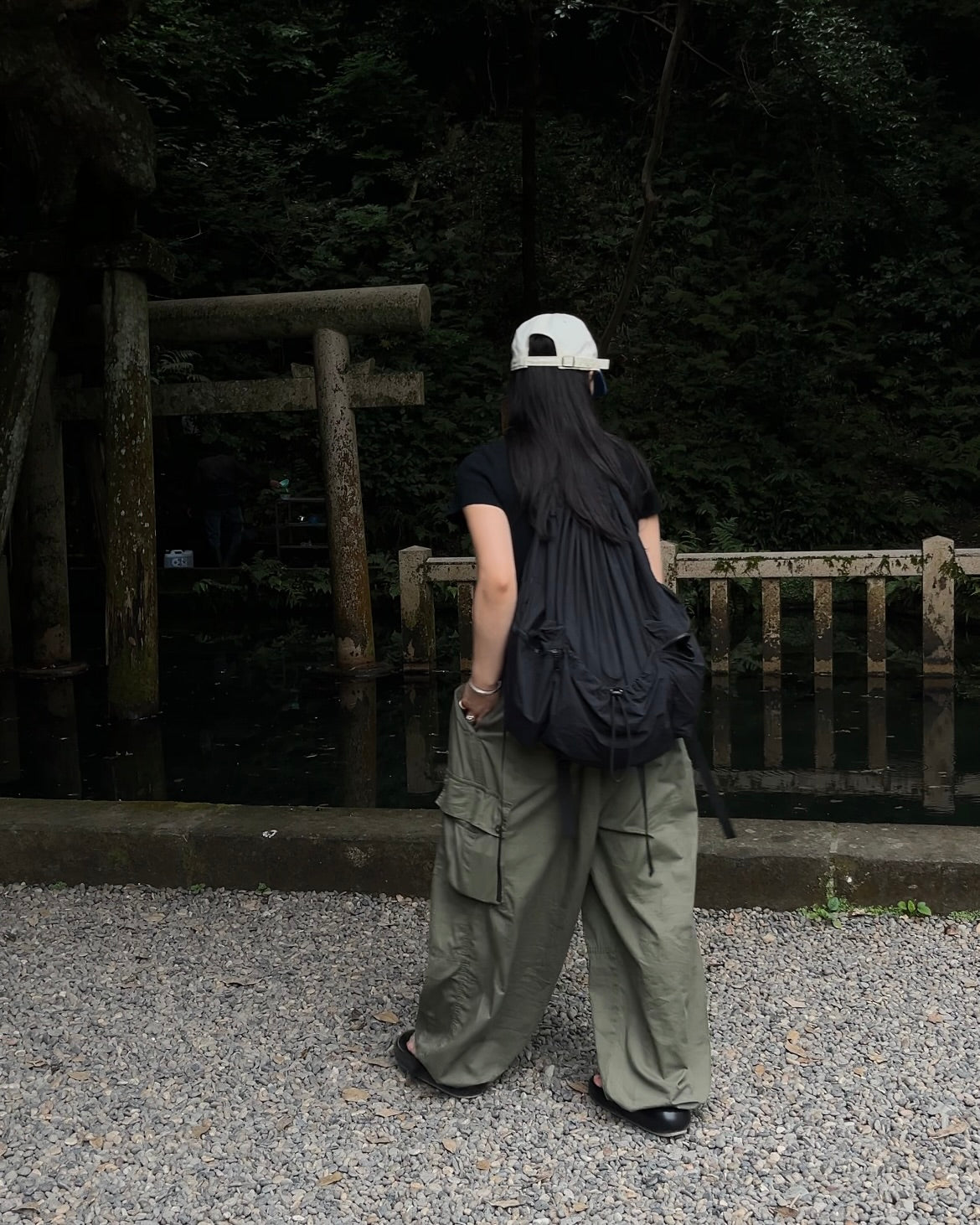 Cargo Parachute Pants khaki