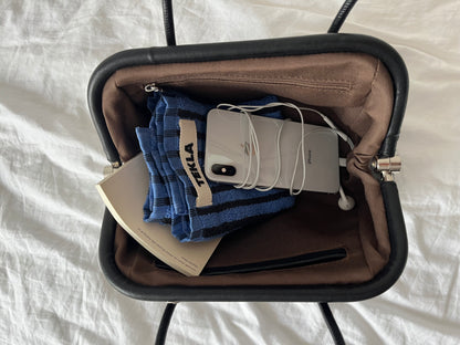 [9/14restock][予約]minimal Leather 2way Bag black 9月下旬～10月初旬入荷