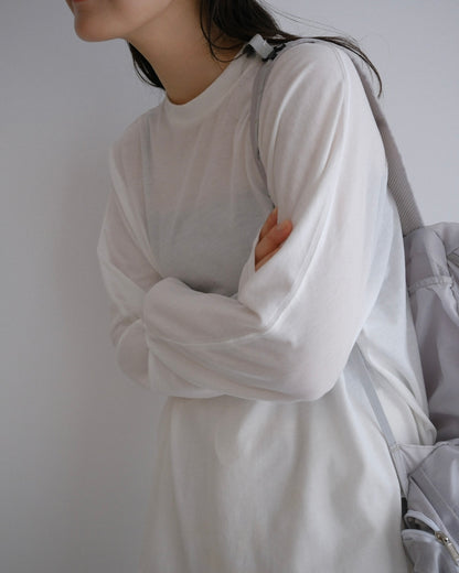 [7/9new]natural sheer long sleeve