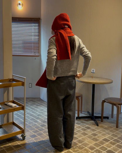 Half-Wool tweed Pants