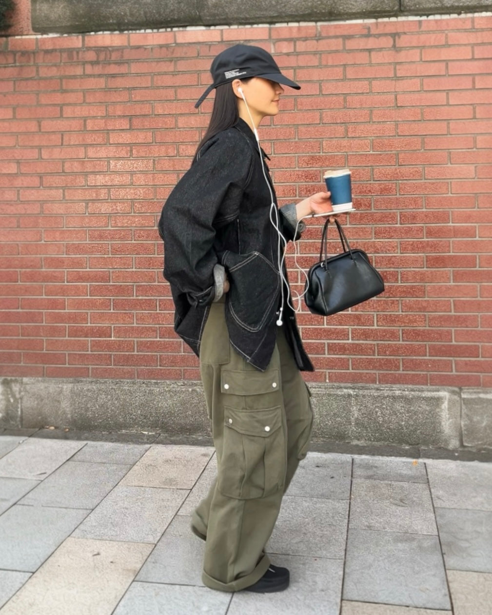 [9/14restock][予約]minimal Leather 2way Bag black 9月下旬～10月初旬入荷