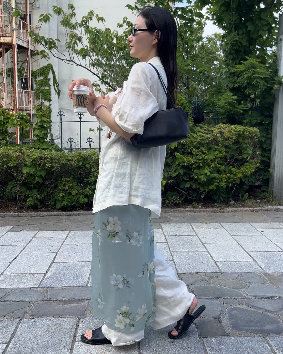 [6/25new]Linen Open Collar setup