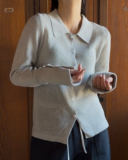 Loose Frame Cardigan gray