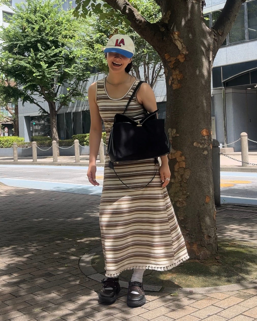 [7/31new]Border Fringe Onepiece