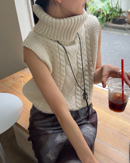 [9/24new] wide rib knit vest 10月中旬〜下旬入荷分