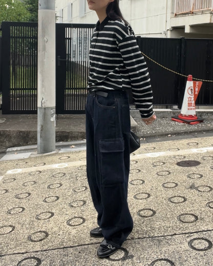 [9/25new] Cargo Work Denim
