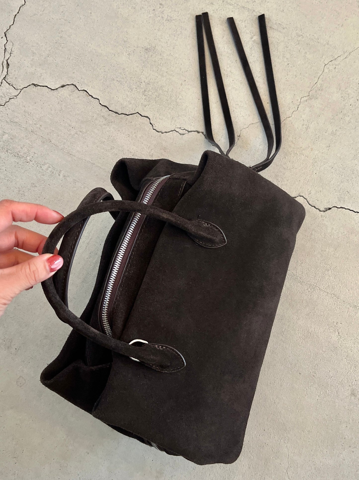 ［11/16restock］Suede Boston square bag S 12月中旬入荷分