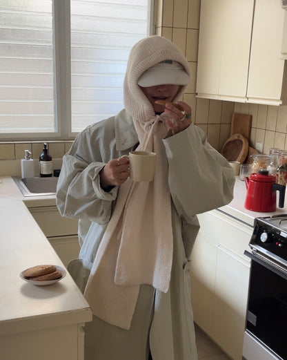 Pure Wool Balaclava Ivory