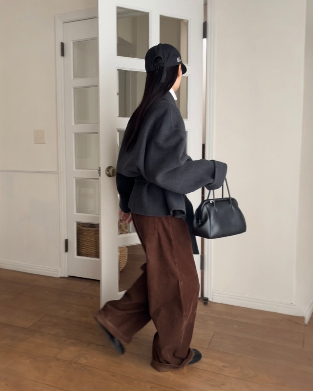 [11/27new] Drape Wool P-Coat gray 12月下旬～1月初旬入荷