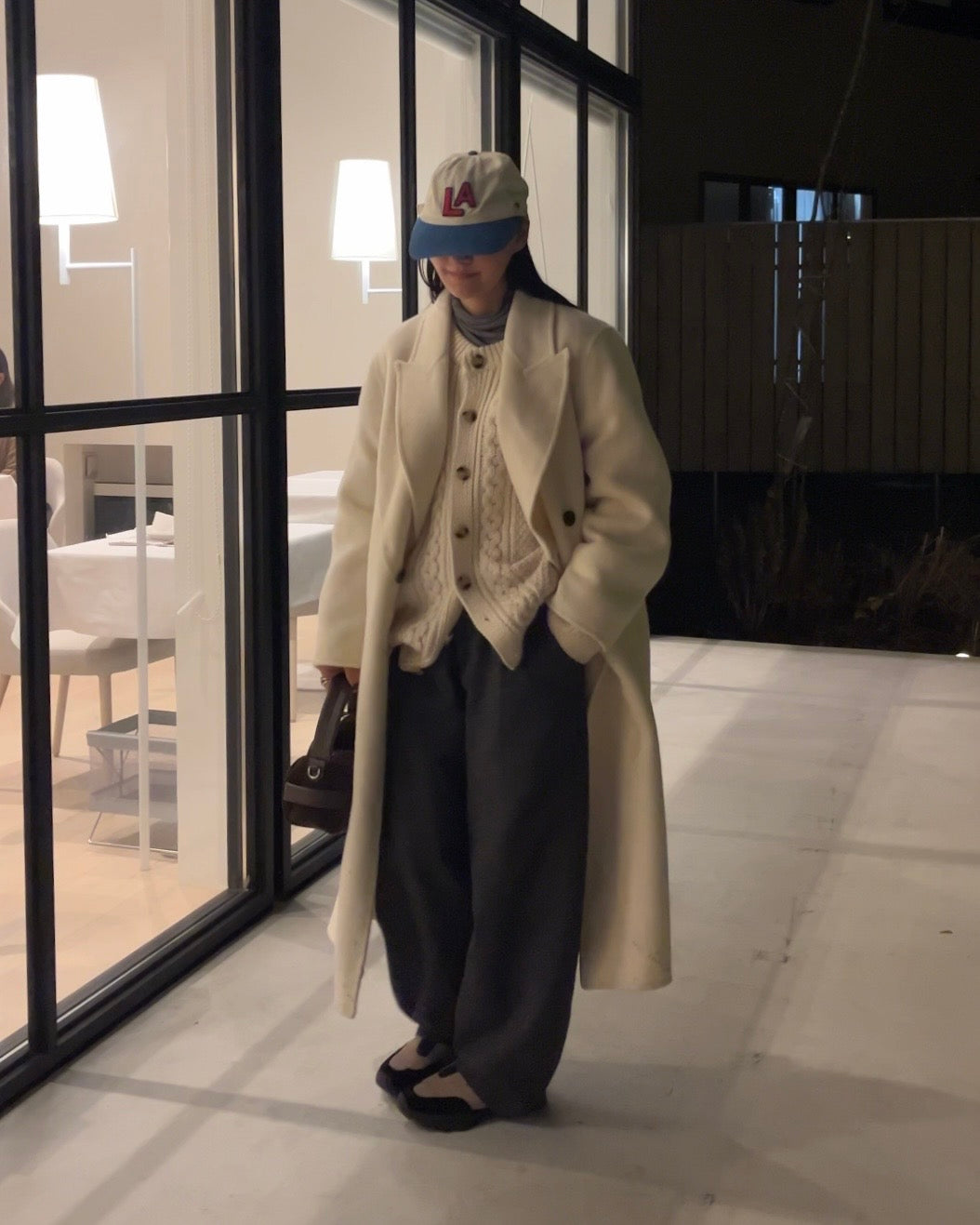 Half-Wool tweed Pants