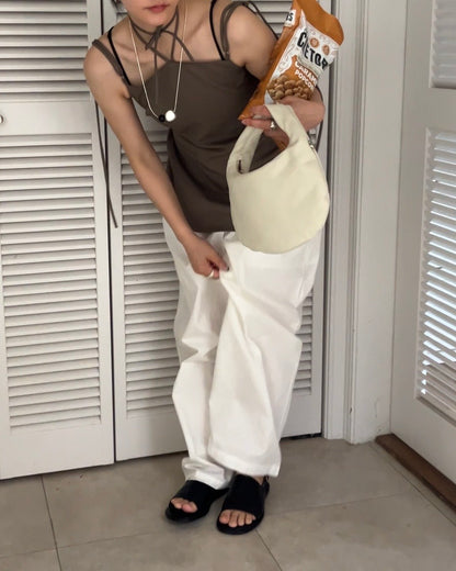 [5/21new]Round Curve Leather Bag white 6月上旬〜下旬入荷