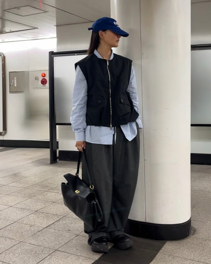 Orné Leather Shoulder Bag black