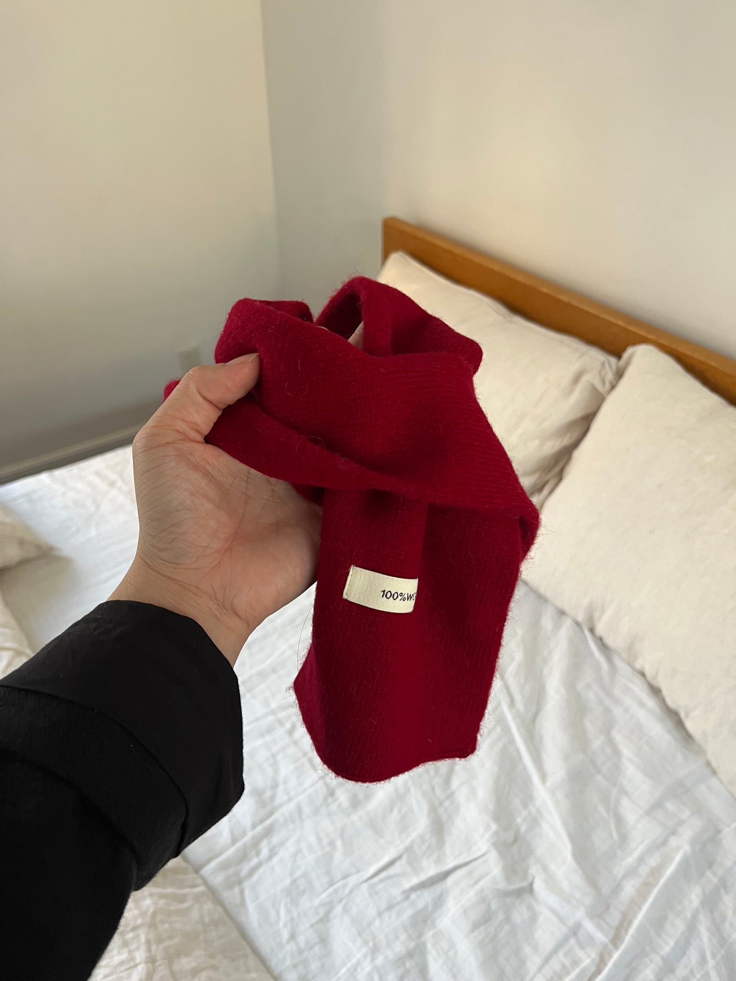 Wool Neck Wrap Red