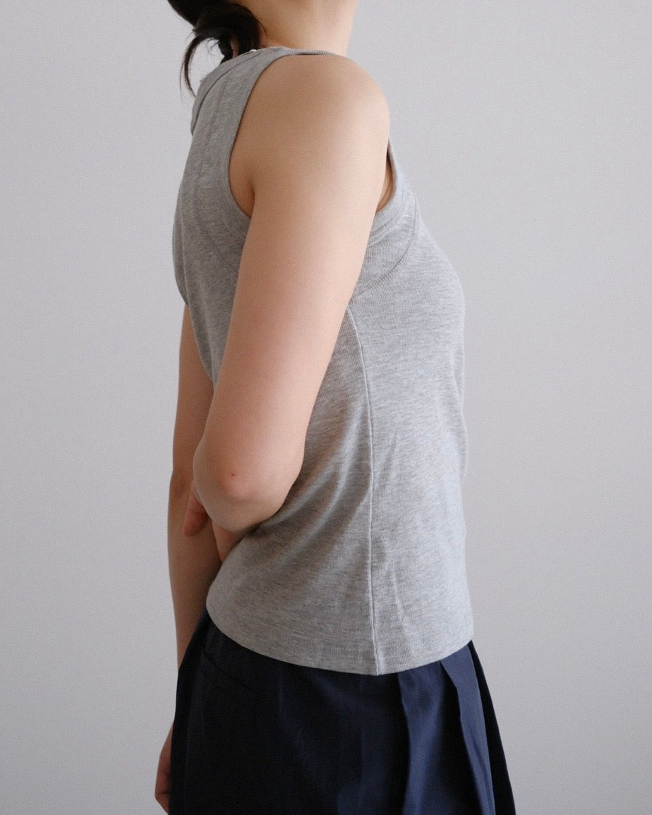 [7/16new]fat Tank Top gray
