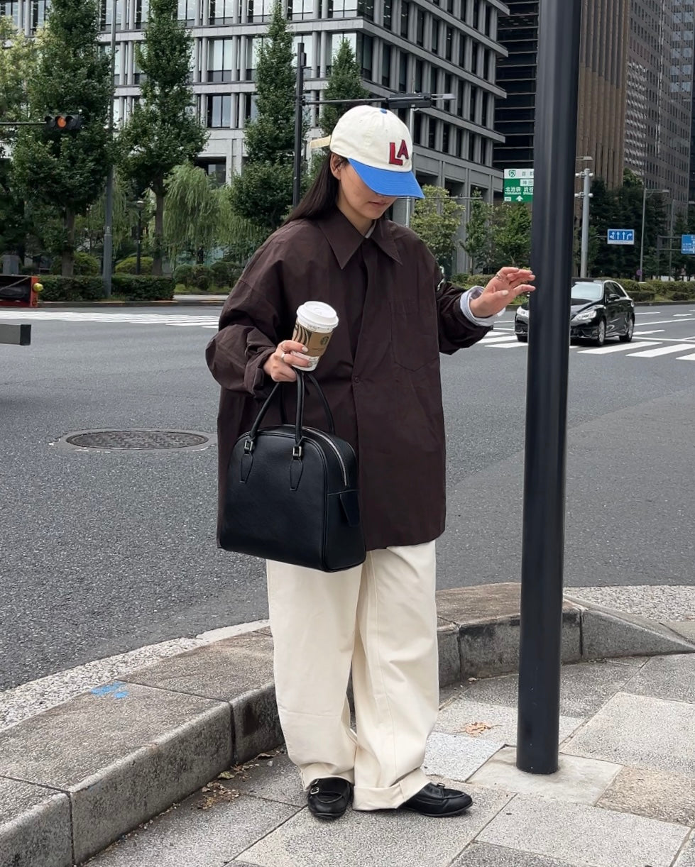 Boston Leather Dome Bag