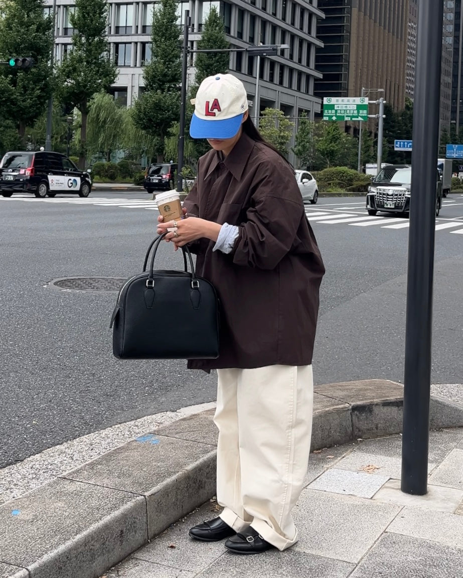 Boston Leather Dome Bag