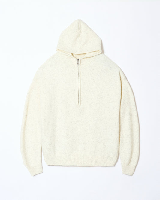 zipup foodie knit white