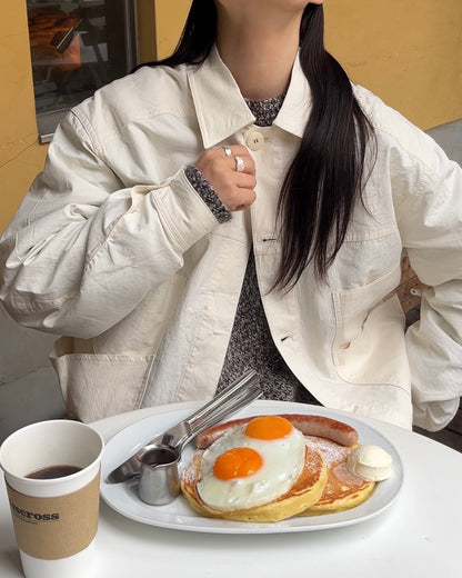 ［4/5restock］ Cotton Canvas Soft Work Jacket