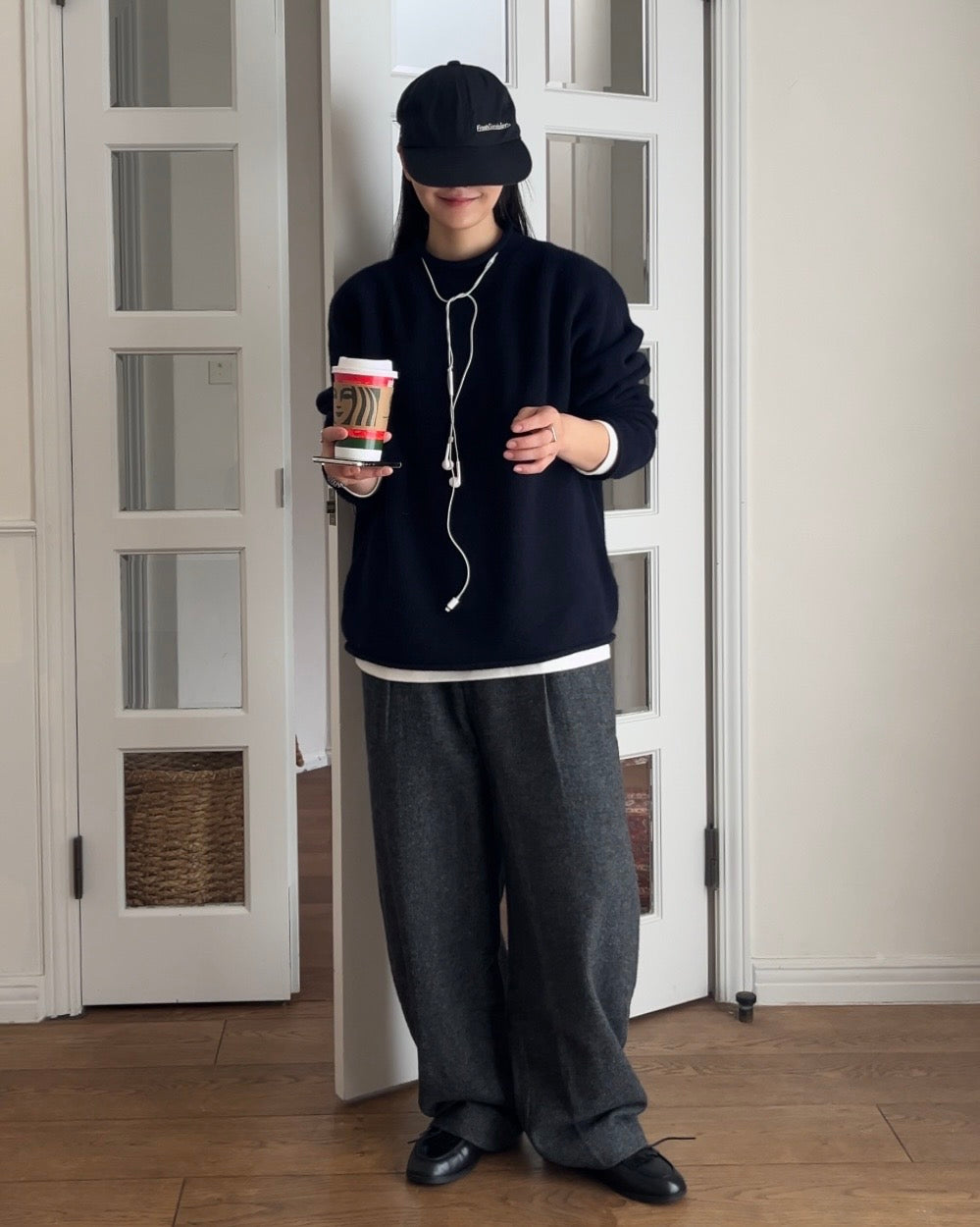 Half-Wool tweed Pants