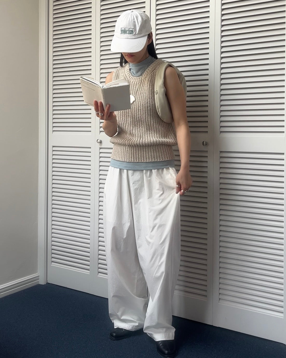 [4/16 new]Easy Form Pants  white 5月初旬入荷分