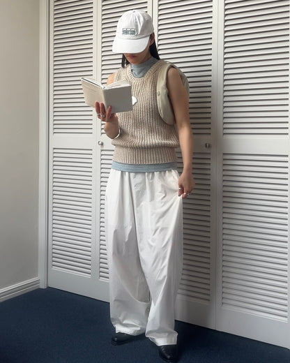 [4/16 new]Easy Form Pants  white 5月初旬入荷分