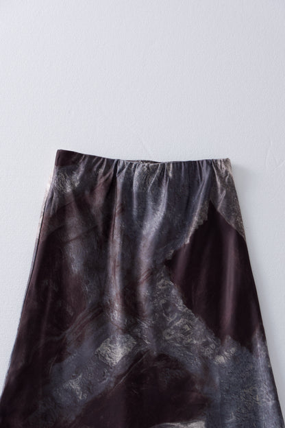 [9/24new] ink wash skirt BK 10月初旬〜中旬入荷
