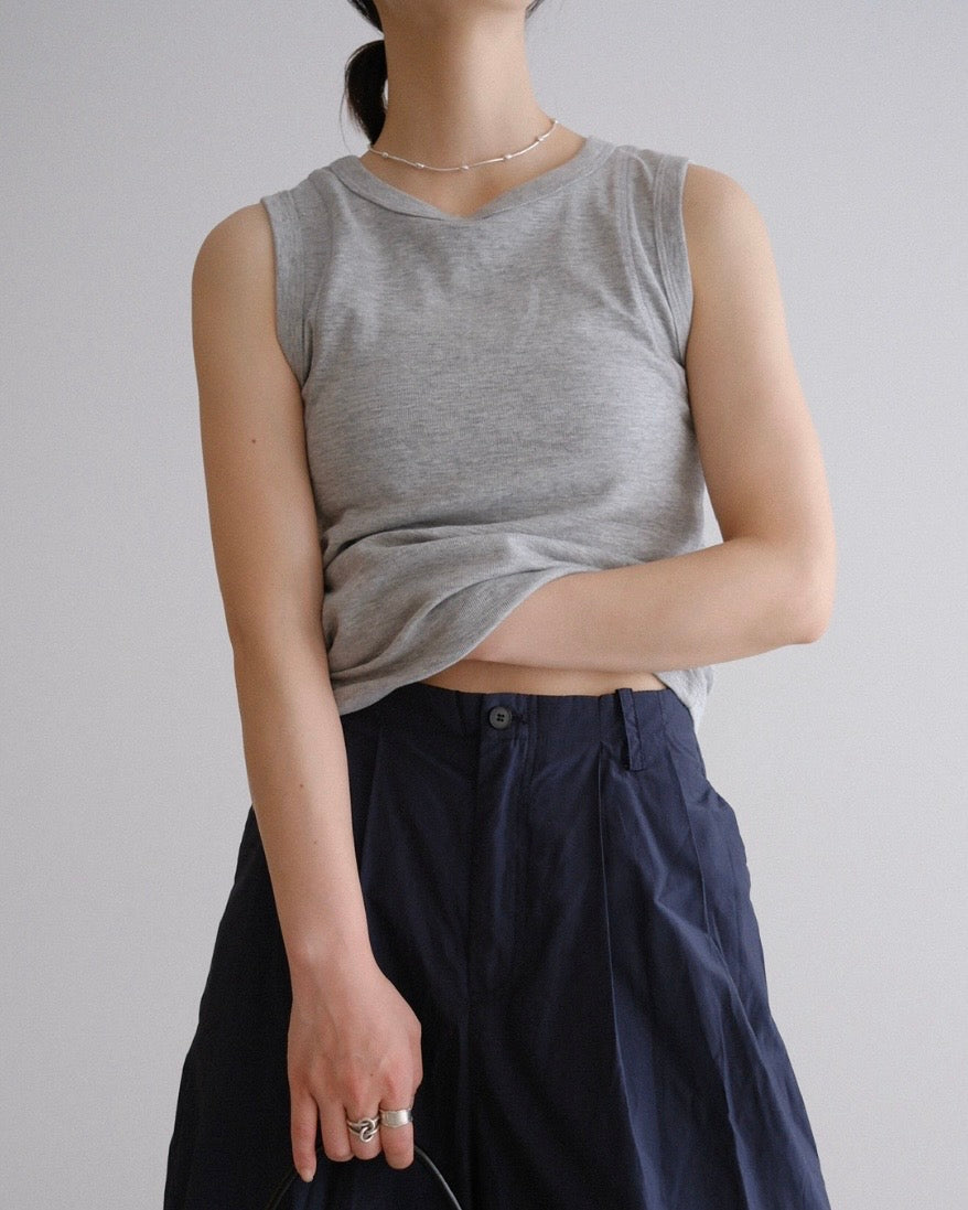 [7/16new]fat Tank Top gray