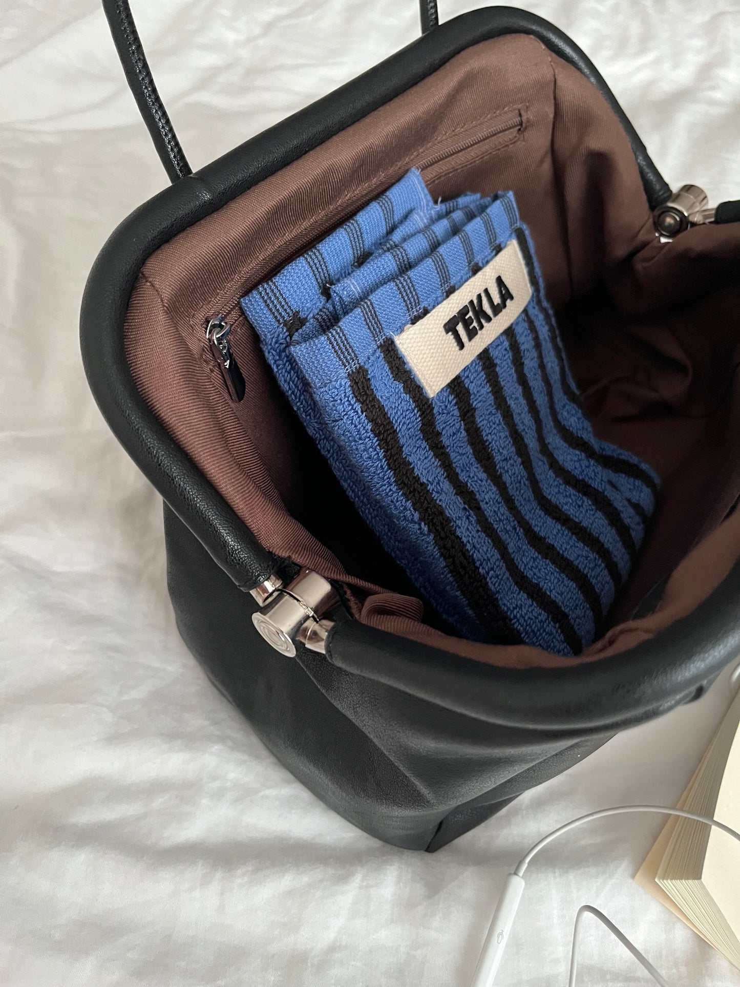 [9/14restock][予約]minimal Leather 2way Bag black 9月下旬～10月初旬入荷