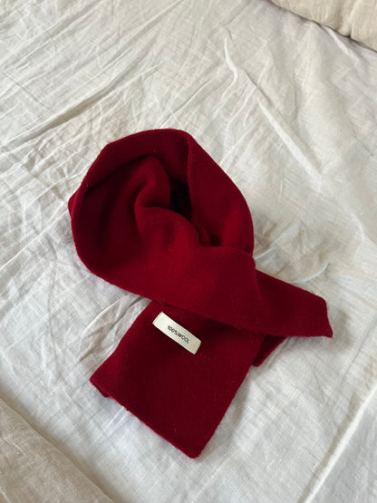 Wool Neck Wrap Red