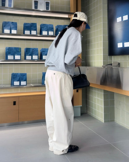 [9/18new][予約]Cotton Wide-Leg Pants 10月初旬～中旬入荷
