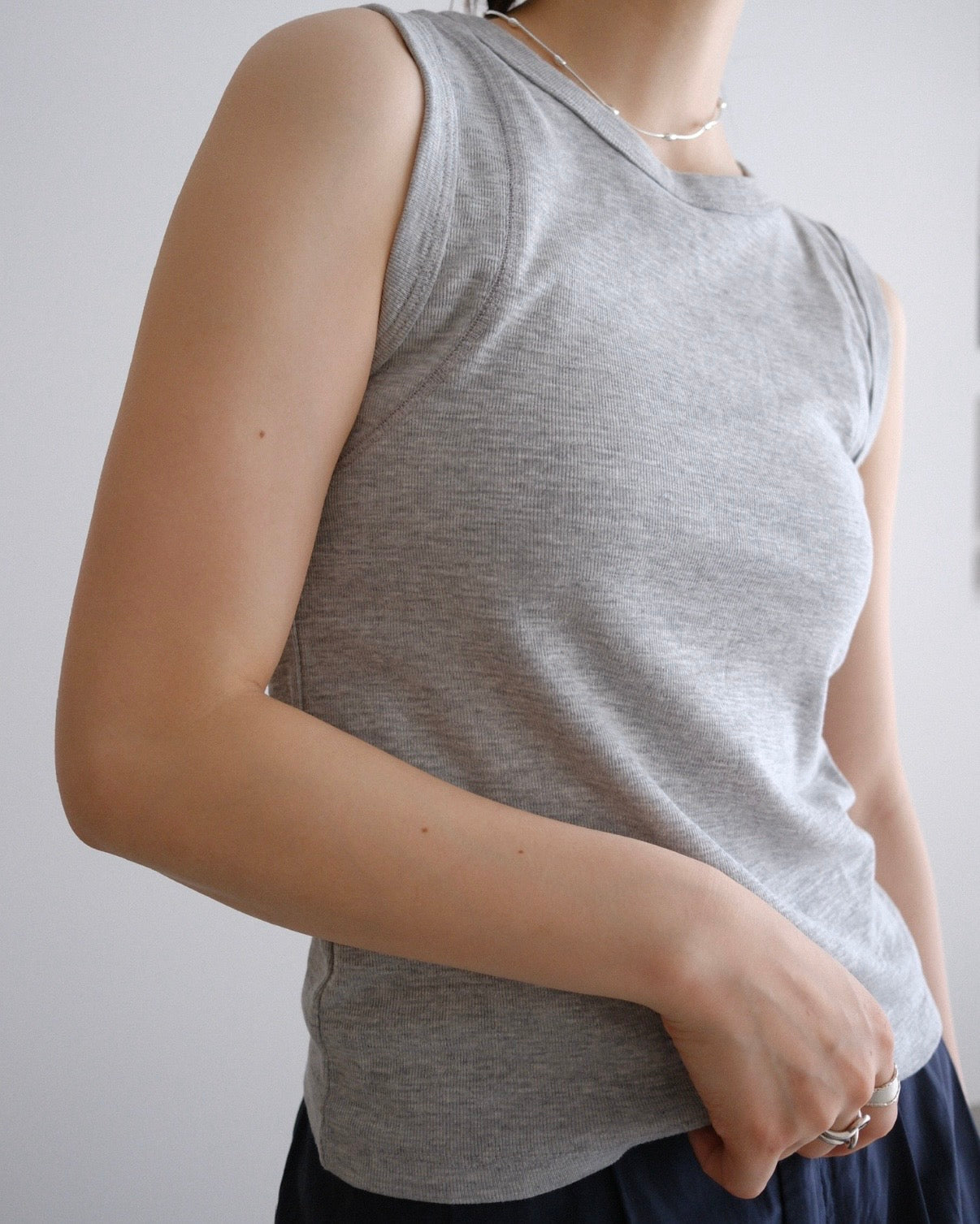 [7/16new]fat Tank Top gray