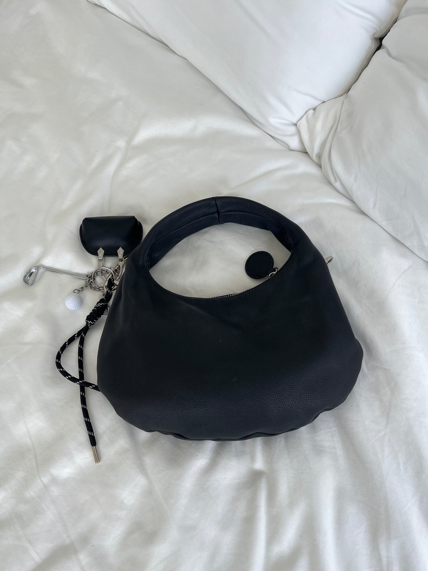 [5/21new]Round Curve Leather Bag black  6月上旬〜下旬入荷