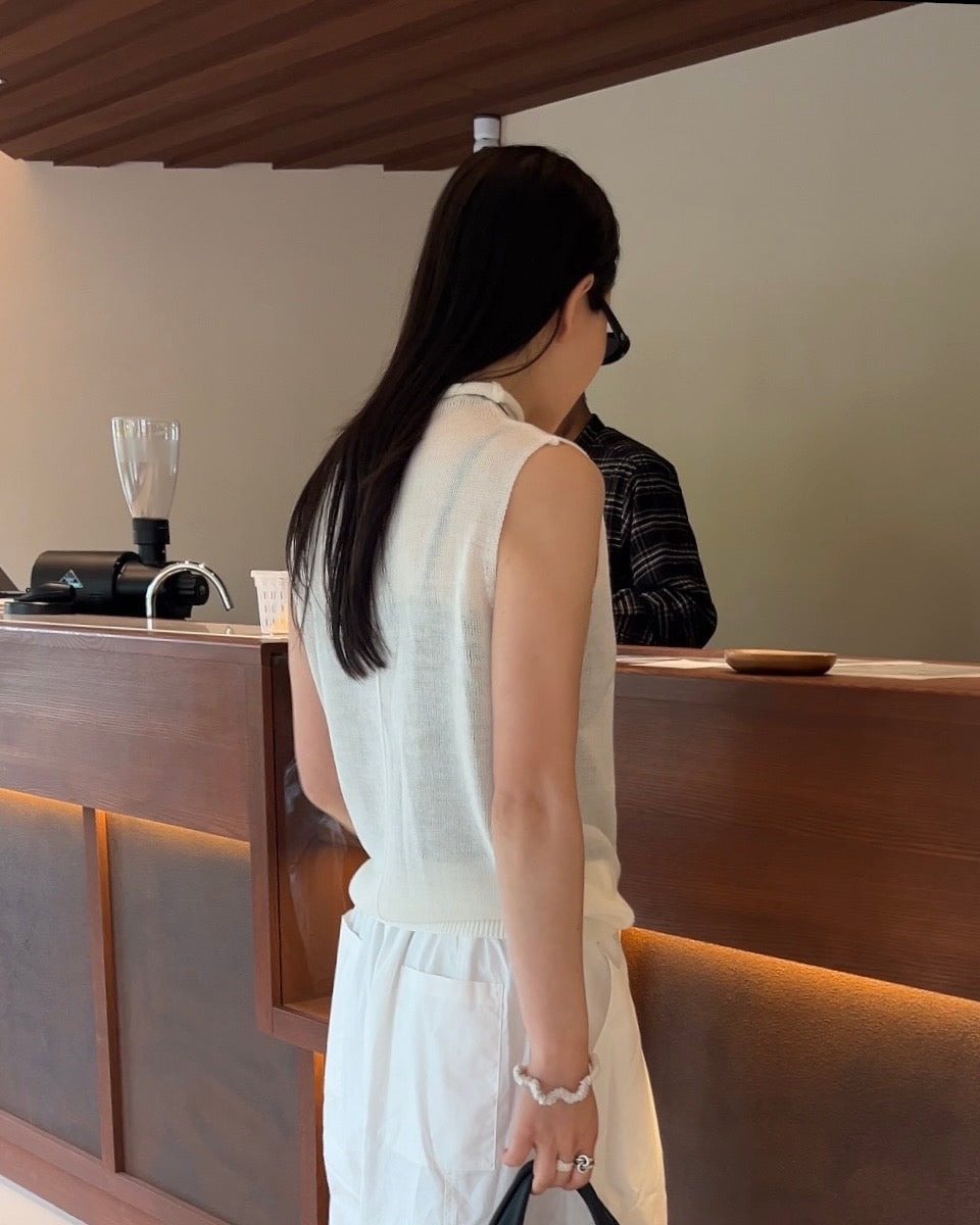 [6/4new]Dry Touch Knit white