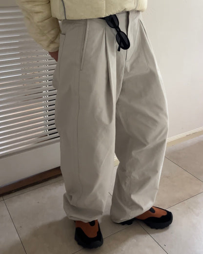 [12/18 new] Warmth Wide Cotton Pants Ivory
