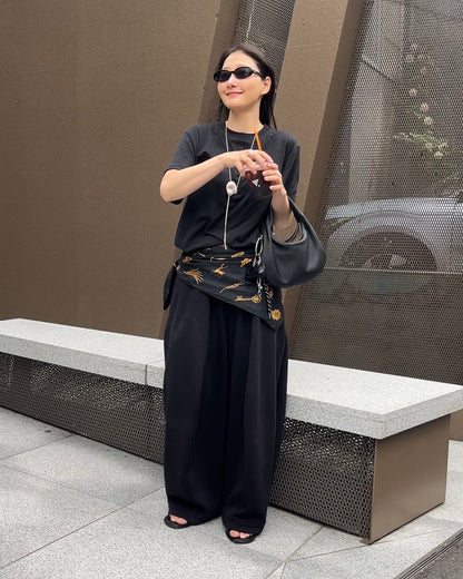 [5/21new]Round Curve Leather Bag black  6月上旬〜下旬入荷