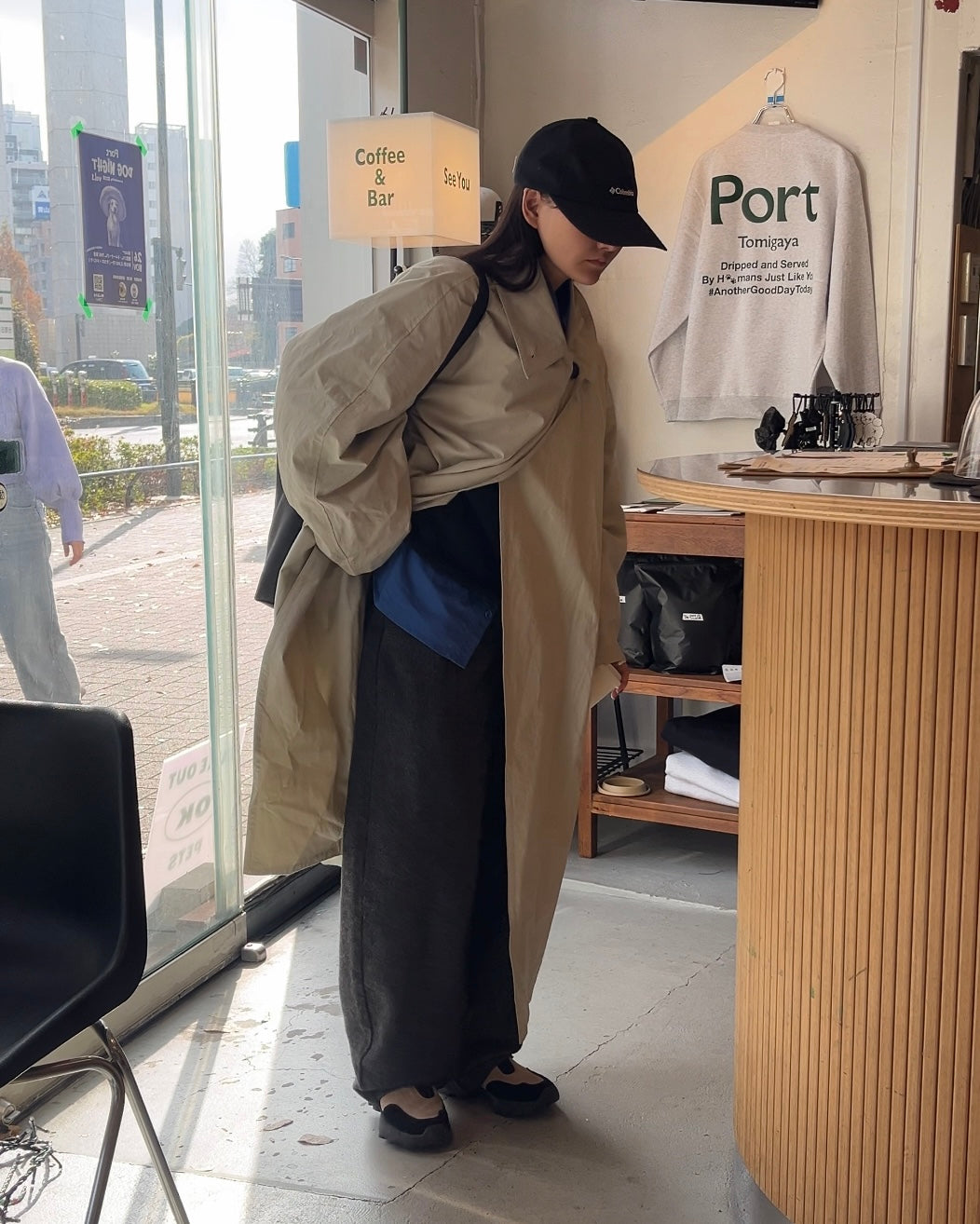 [12/4new]Cotton Canvas Coat ivory