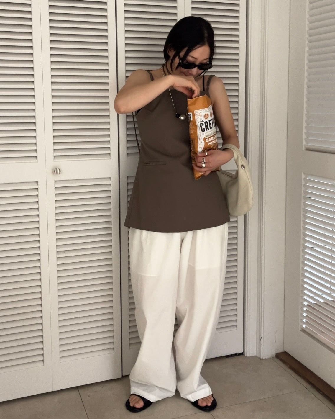 [4/16 new]Easy Form Pants  white 5月初旬入荷分