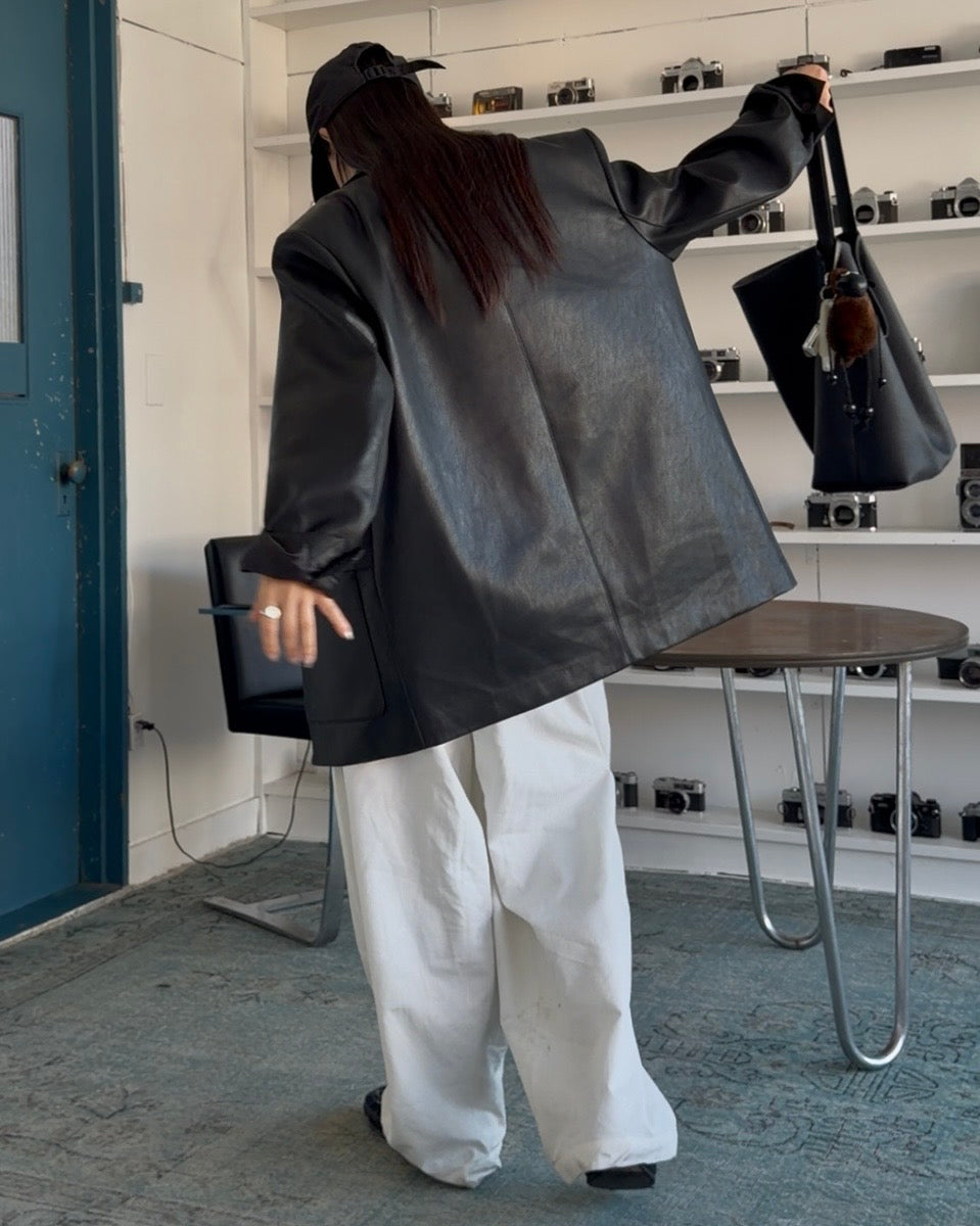 [2/12new] Cotton Wide Balance Pants