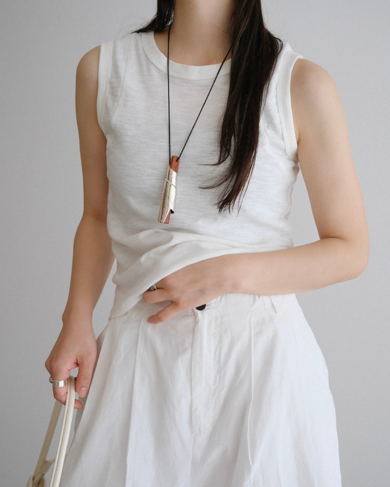 [7/16new]fat Tank Top white