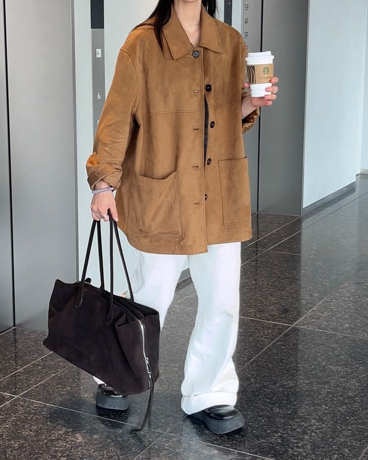 Suede Touch Box Jacket