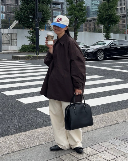 Boston Leather Dome Bag