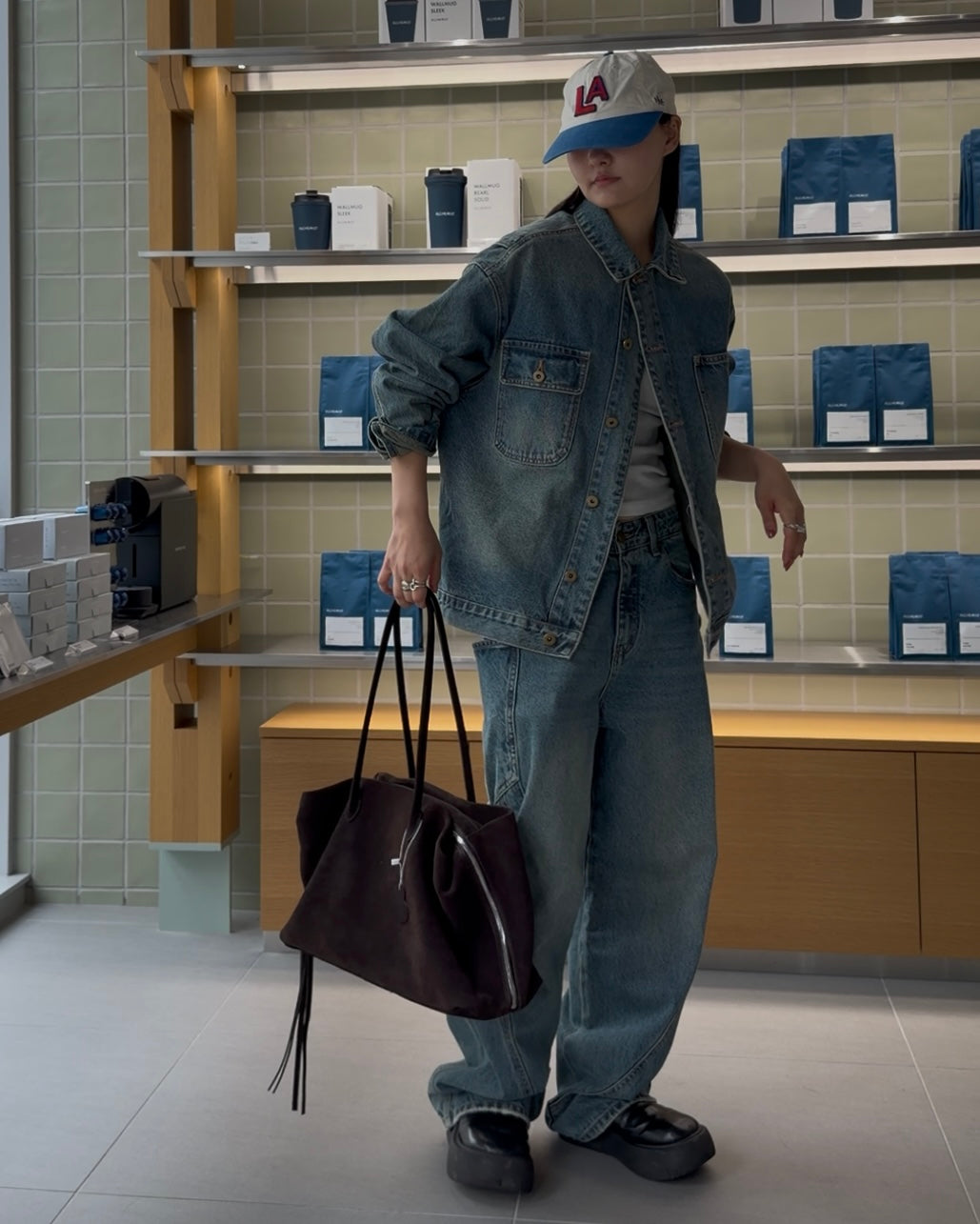 [10/30 new]Washed Denim set  blue 11月下旬〜12月上旬入荷分