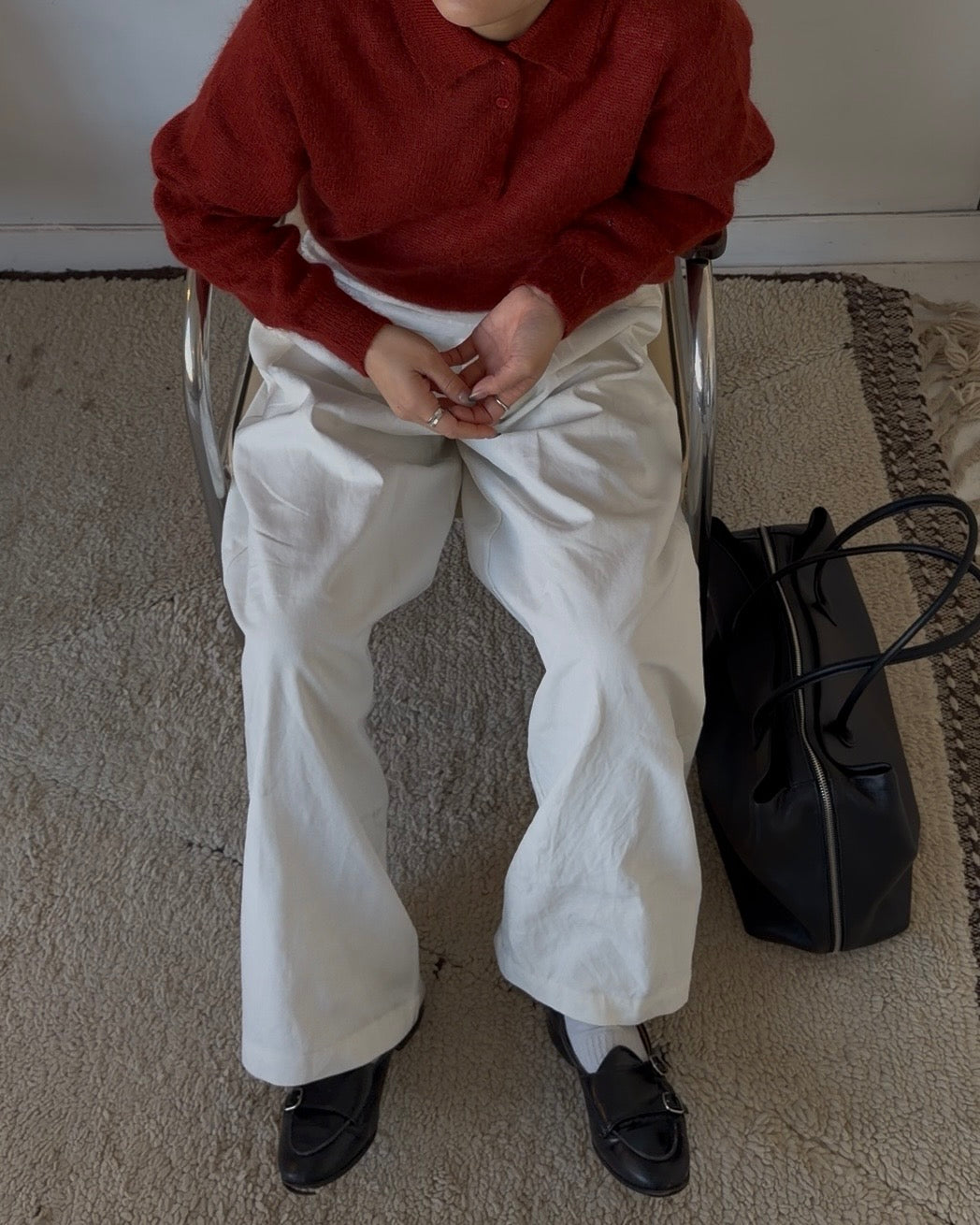 [2/12new] Cotton Wide Balance Pants