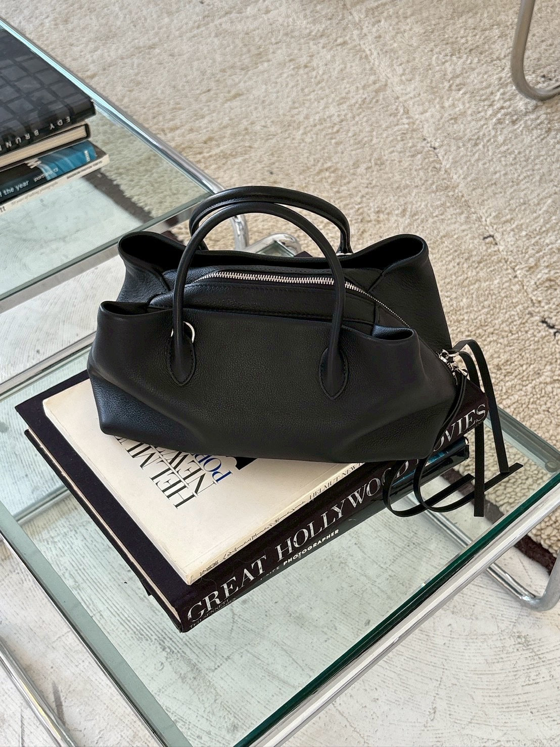 leather Boston square bag S 9月中旬入荷分 – A.subjjject