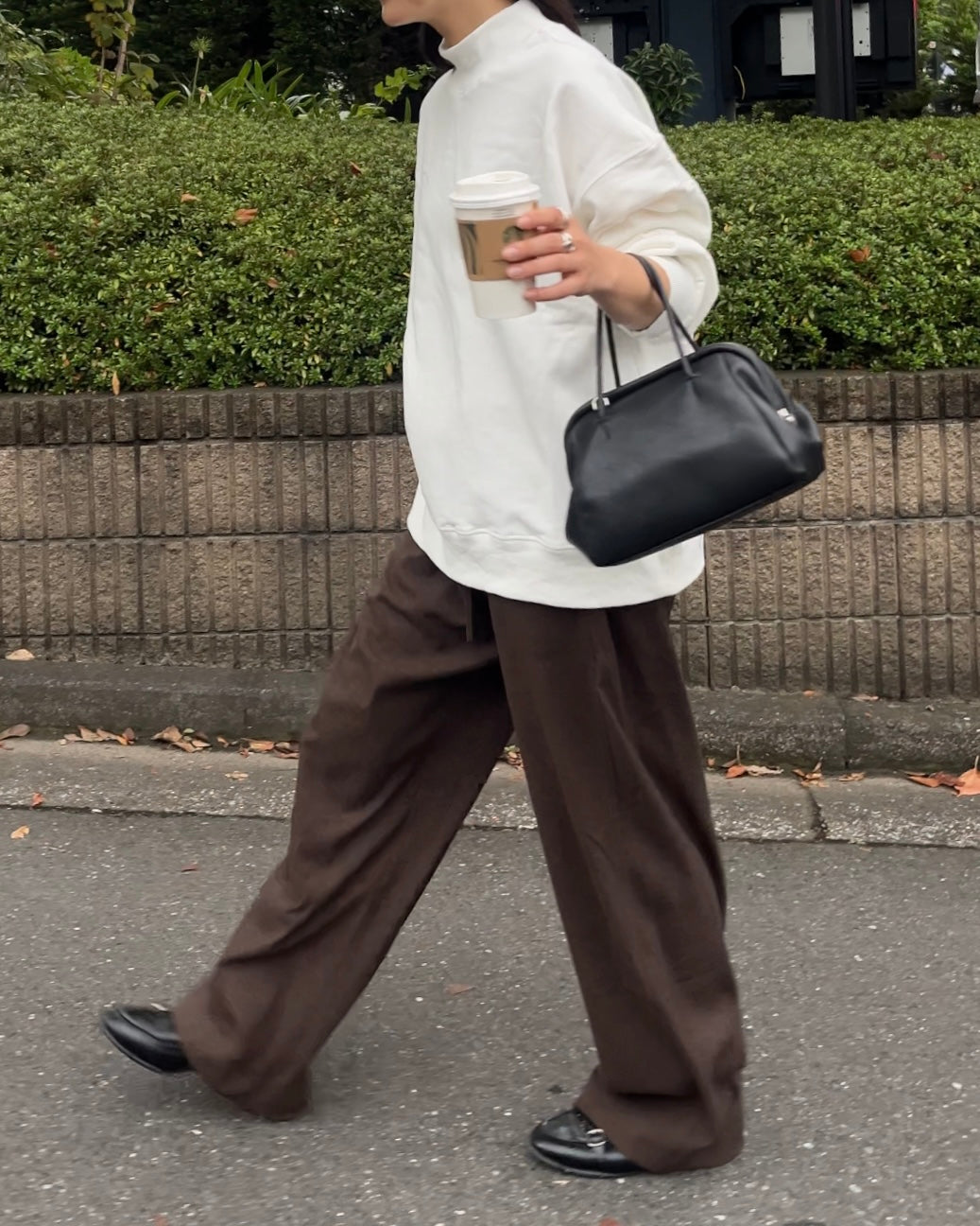 [11/13new]Relax Tuck Easy Pants  brown